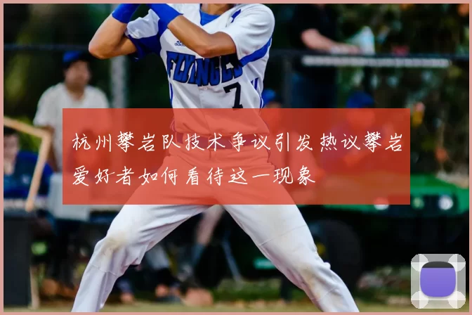杭州攀岩队技术争议引发热议攀岩爱好者如何看待这一现象